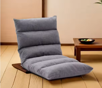 Fauteuil de sol pliable avec dossier réglable, design moderne et construction durable pour salon et chambre à coucher