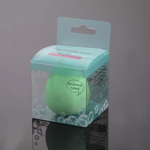 Fabricantes que venden caja transparente de embalaje independiente CAJA PLEGABLE PET transparente de huevo de belleza - Product Image 2