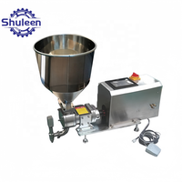 Machine de remplissage semi-automatique à pompe rotative haute viscosité pour shampoing, mayonnaise, glycérine et pâtes froides, avec chauffage et mélange