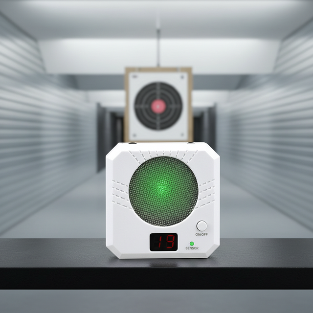Laser-Induced Electronic Scoring Target + Full-Size High-Precision Dry-Fire Training Ammunition Set for Shooting Ranges