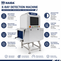 Machine d'inspection aux rayons X, équipement de détection aux rayons X industriel, précision de 0,8 mm, écran de 19 pouces, détection d'objets étrangers, testeur de métaux