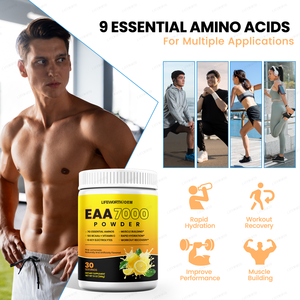 Lifeworth Acides Aminés Naturels EAA <span class=keywords><strong>Matrix</strong></span> Plus Créatine BCAA Hydratation Électrolytes Sel Marin Récupération Amélioration des Performances Énergie - Product Image 5