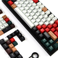Lumière mixte R2 Keycaps Pbt 129 touches Dye-Sub Cherry Profile Keycaps pour clavier mécanique 61/87/104/108 Mx Switch