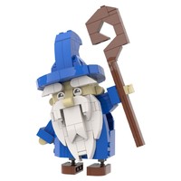 GoldMoc Cute Wizard Building Blocks Modular DIY Asamblea Building Block Ladrillos Juguete