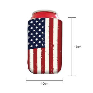 Manchons <span class=keywords><strong>en</strong></span> tissu <span class=keywords><strong>en</strong></span> gros avec base et couvercle rabattable pour canettes de soda et bouteilles de bière, style américain - Product Image 5