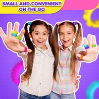Ensemble de Jouets Sensoriels en Silicone Anneaux Fidget pour TDAH Autisme Enfants Autistes Anxiété Enfants Adultes Spinner Doigt Calme Soulagement du Stress