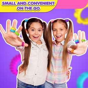 Ensemble de Jouets Sensoriels en Silicone Anneaux Fidget pour TDAH Autisme Enfants Autistes Anxiété Enfants Adultes Spinner Doigt Calme Soulagement du Stress - Product Image 5