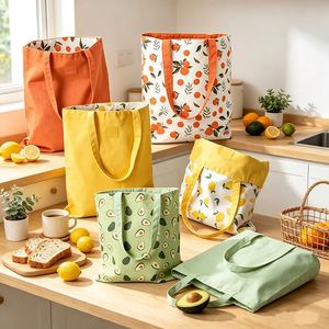 Custom Double-Sided Reversible <b>Canvas</b> <b>Tote</b> <b>Bag</b> with Personalized Pattern & Logo Design for Shopping Travel Grocery - Product Image 1