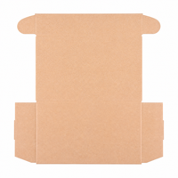 Boîte d'expédition en carton kraft à couvercle rabattable, carton ondulé, boîte pliante durable, boîte d'expédition écologique pour l'emballage d'électronique grand public