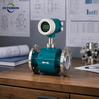 Débitmètre électromagnétique intégré robuste, étanche IP68, pour la surveillance des pipelines souterrains, magnomètre numérique RS485 Modbus