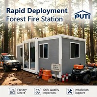 Cabine préfabriquée extensible à double aile de 10, 20 et 30 pieds pour camp d'entraînement extérieur, sécurisée et protectrice