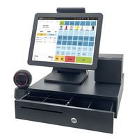 Terminal de point de vente tactile capacitif RUINAI 15'' 10 points, Android 11, système de caisse enregistreuse de bureau, 4G/WiFi/NFC Bluetooth 5.2 Wi-Fi