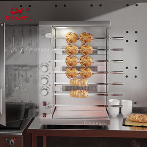 Chuangyu électrique en acier inoxydable Restaurant gaz rôti poulet Machine automatique rôtissoire maison hôtels restauration rapide utilisé - Product Image 1