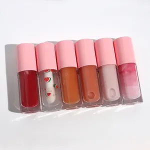 bulk wholesale keycahins lipgloss private label own logo mini lip gloss cute