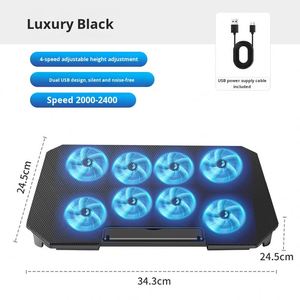 S200C High-End Version Laptop Cooler 15.6inch Stand with <b>Plastic</b> + Metal <b>Mesh</b> Desktop Support Factory Wholesale - Product Image 2