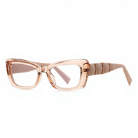 Nouvelle Arrivée 2254 – Lunettes Anti-Lumière Bleue à Monture Épaisse et Bordure Fine, Branches Larges, Verres PC, Design Géométrique Européen