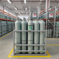 Cilindro de Gas Helio de Acero sin Costuras de 15L, 15MPa de Alta Presión, Estándar ISO para Inflar Globos en Fiestas
