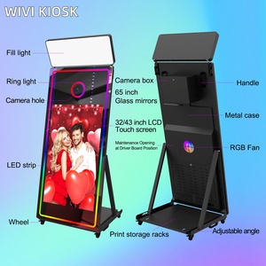Nouveau miroir magique numérique à écran tactile, photomaton pour fêtes, fournisseur de photomaton, compatible avec les appareils <span class=keywords><strong>photo</strong></span> reflex numériques - Product Image 2