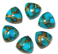 2026 Qualité Supérieure 100% Naturel Turquoise Cuivre Bleu Formes Mixtes Cabochons en Vrac Pierre de Naissance Guérison Gemmes PDM