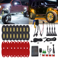 Kit d'éclairage sous châssis pour camion, VTT, UTV, 16 ou 24 LED super lumineuses, blanc 6000K