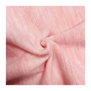 Delantex fornece tecido de poliéster de lã catiônica de moda diretamente da fábrica, tecido antipilling de dois lados e uma escova