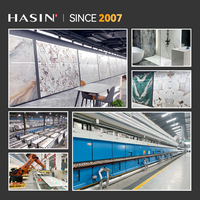 Dalles en pierre frittée 900X1800, dalle en porcelaine brillante, style luxueux, écologique, carreaux de marbre marron pour les murs et les sols, projet d'usine de Foshan
