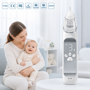 Elektrischer <span class=keywords><strong>Baby</strong></span>-Nasensauger Wiederaufladbarer Nasenreiniger Silikon-Saugpumpe für Babys Tägliche Nasenpflege - Product Image 1