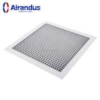NOUVEAU Panneau de grille de plafond carré en aluminium HVACR EG-B, type alvéolé, pour entrepôt, registres d'air de retour HVAC, OEM