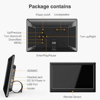 Layar IPS HD 1280x800, Penyimpanan 16 GB, Bingkai Akrilik, Bingkai Foto Digital 10 Inci, Kalender, Pengaturan Mudah, Unggah Video & Foto