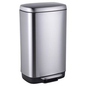 12L nhấn loại thép không gỉ thân thiện với môi chân đạp Thùng rác cho nhà bếp khách sạn Văn phòng & tái chế sử dụng - Product Image 5
