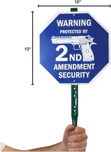 Sửa đổi dấu hiệu an ninh, mảng kim loại bền, bảo vệ dựa trên quyền cho nhà ở, trang trại, bãi, tài sản tư nhân - Product Image 6