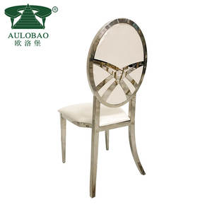 Muebles para Salón de Banquetes, Silla de Comedor Nórdica, Acero Inoxidable, Moderna - Product Image 6