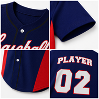 Jersey Baseball Putih dengan Garis Merah Marun Kustom untuk Pria Seragam Tim Klub Grosir dengan Logo, Nama, Nomor, dan Pola Kustom