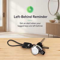 Pelacak GPS Mini Pintar Bluetooth Anti Hilang dengan Aplikasi Gratis Findmy untuk Perangkat iOS MFi Bermerek Khusus, Cocok untuk Kunci, Tas, Hewan Peliharaan, dan Koper