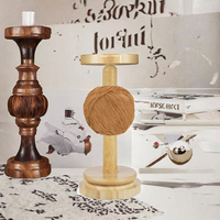 Support de fil en bois élégant pour la maison, support de bobine de fil tressé, enrouleur de fil rotatif de table, accessoire de kit de couture
