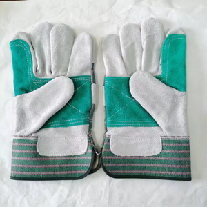 Gants <span class=keywords><strong>de</strong></span> <span class=keywords><strong>soudeur</strong></span> <span class=keywords><strong>de</strong></span> haute qualité sans latex, avec <span class=keywords><strong>manchette</strong></span> en caoutchouc, paume renforcée double, en cuir <span class=keywords><strong>de</strong></span> vachette pleine fleur, gants <span class=keywords><strong>de</strong></span> sécurité générale - Product Image 2