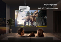 Mini projecteur intelligent HD 720P WiFi avec résolution de prise Android 9.0 EU 4K pour téléphone ordinateur Android pour présentations