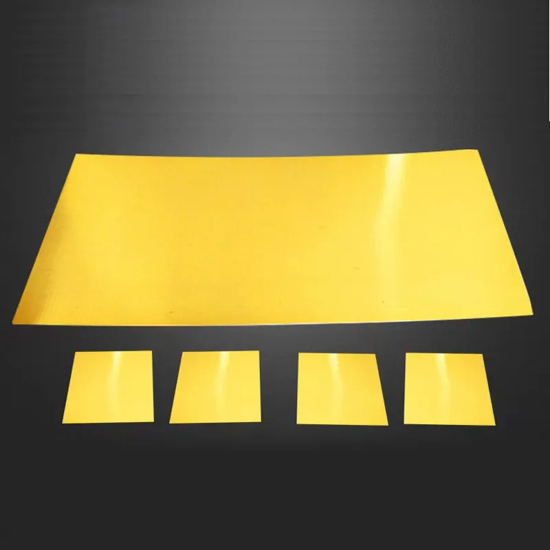 5N 99.999% Purity Gold Plate/sheet/foil/strip Au Glod Electrode Gold Foil