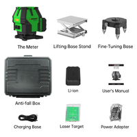 Sndway SW-431G niveau Laser rotatif vert 3D 16 lignes à distance sans fil auto-nivelant 360 niveau Laser 360 horizontal et vertical