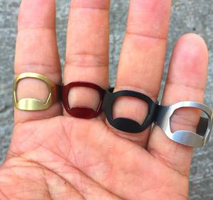 Abridor de anillo de acero inoxidable Abridor de botellas de cerveza creativo Abridor de anillo barra Arrancador de cerveza - Product Image 3