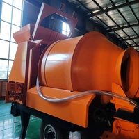 Pompe à béton diesel conforme aux normes de sécurité, productivité 30m³/h, largement utilisée pour le coulage de fondations, structure compacte