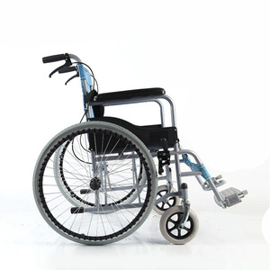 <b>Folding</b> Manual Wheelchair Lightweight Steel Pipe For Elderly And Disabled With <b>Commode</b> Feature - Product Image 1