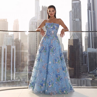 Robe de soirée Jancember LSZ460, élégante, avec des paillettes brillantes, des appliques florales, robe de bal formelle, robe de cérémonie