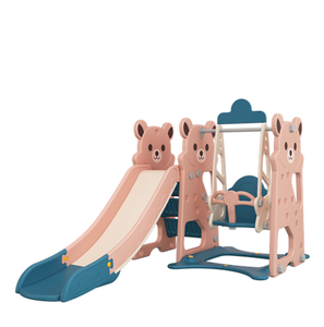 Cập Nhật Hobby Tree Bear Theme Trung Tâm Chơi Trong Nhà Trượt Và Xích Đu Cho Bé Bằng Nhựa - Product Image 1