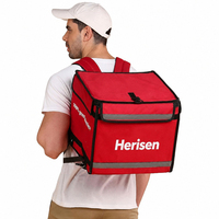 Sac de livraison de pizza isotherme imperméable avec doublure thermique pour les services de livraison de nourriture et les entreprises de restauration