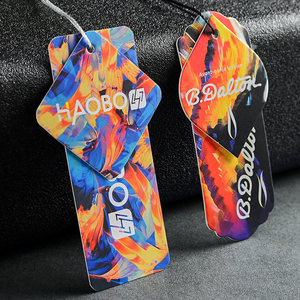 뜨거운 사용자 정의 의류 교수형 태그 의류 라벨 맞춤형 인쇄 의류 비즈니스 의류 로고 <span class=keywords><strong>Tags</strong></span> - Product Image 4