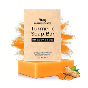 สบู่มะละกออินทรีย์ทำด้วยมือสำหรับสบู่สบู่สบู่อาบน้ำผิวกระจ่างใส - Product Image 3