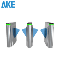 Tourniquet intelligent AKE RFID avec communication RS232, barrière piétonne, système de contrôle d'accès pour écoles