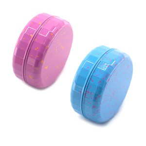 Grinder per Erbe in Metallo Colorato Macaron <span class=keywords><strong>a</strong></span> 2 Strati con Rivestimento in Ceramica Premium, Tritatabacco Portatile per Casa e Esterni - Product Image 3