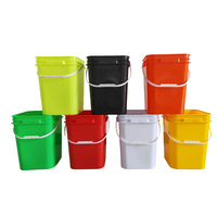 Fût d'emballage en plastique de 10 L, étanche, seau de stockage scellé, recyclable